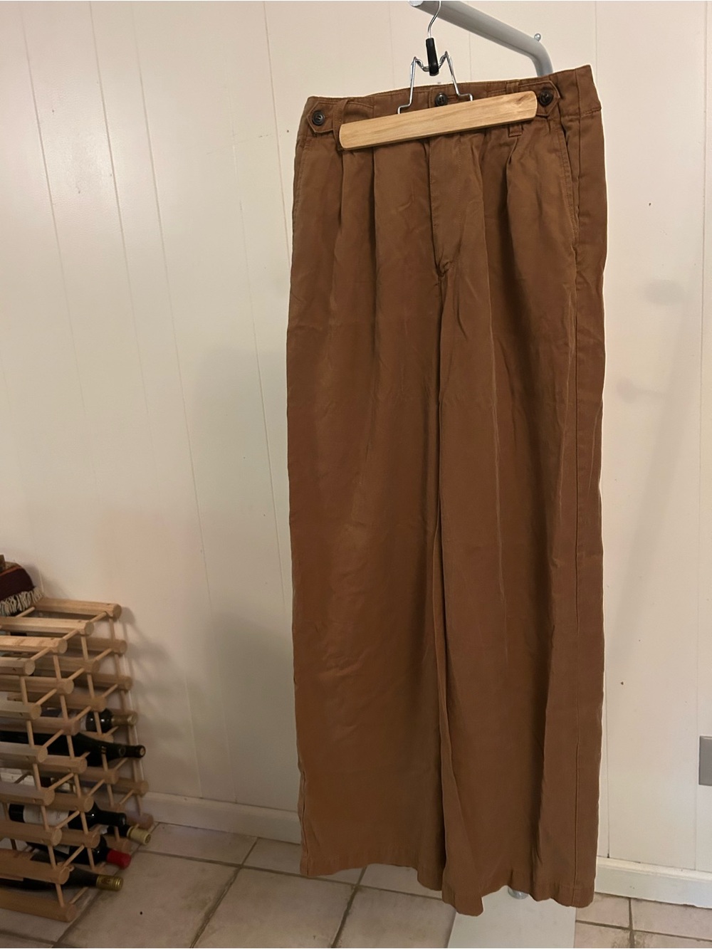 Madewell Harlow Wide-Leg Brown Pants
